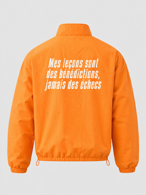 Color:Orange — Windbreaker Jacket FR (dos)