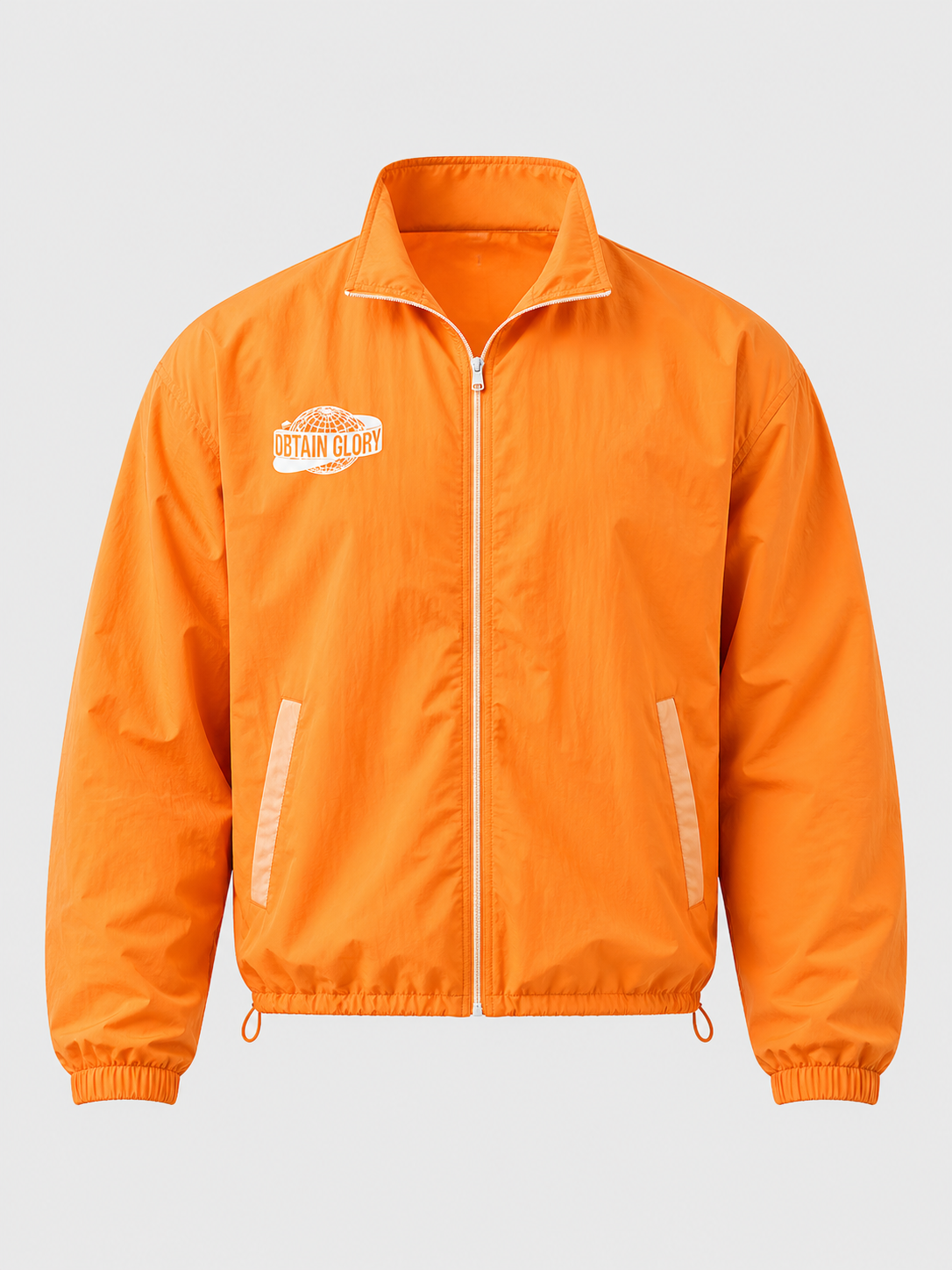 Color:Orange — Windbreaker Jacket FR (face)